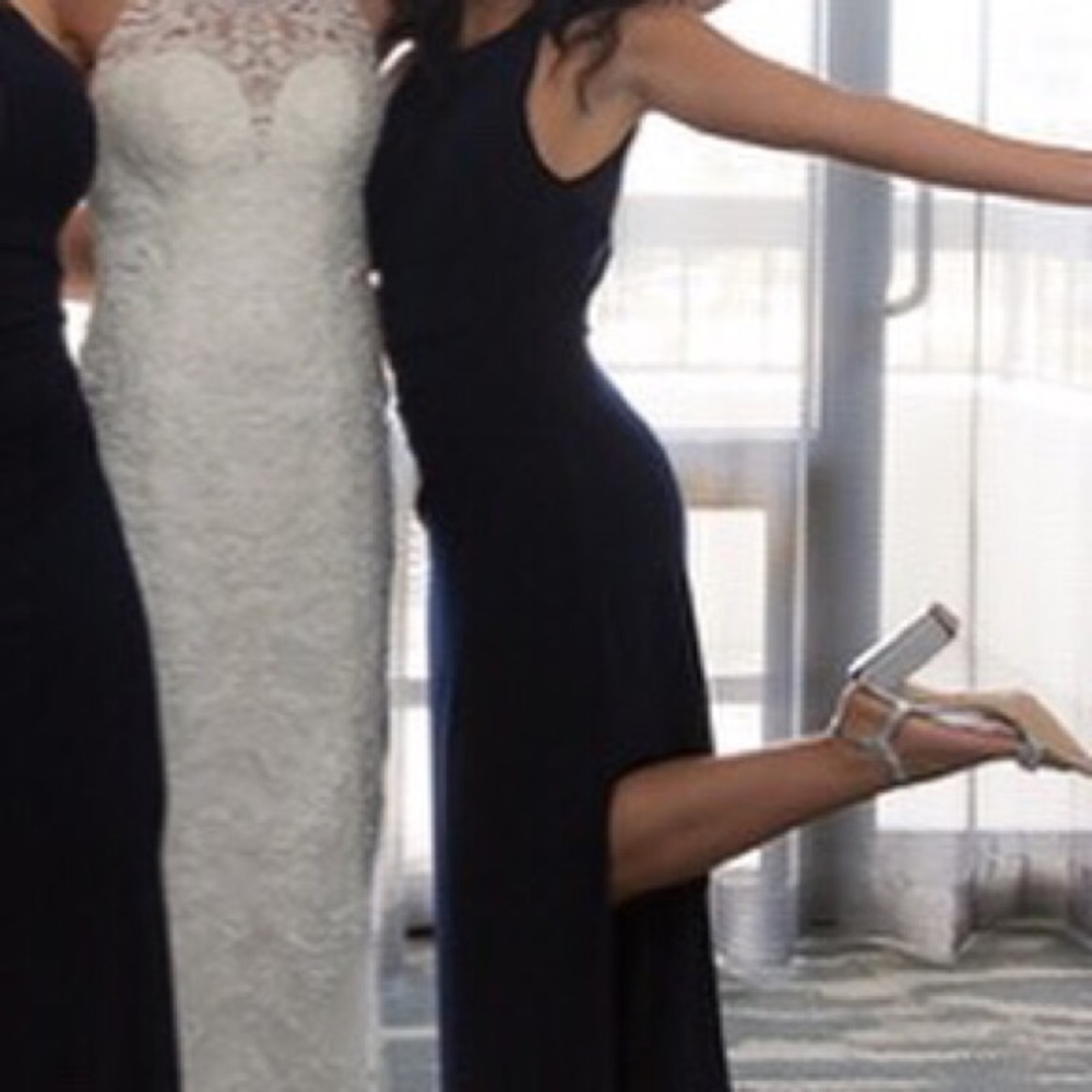 Ralph Lauren Navy Blue Formal Dress